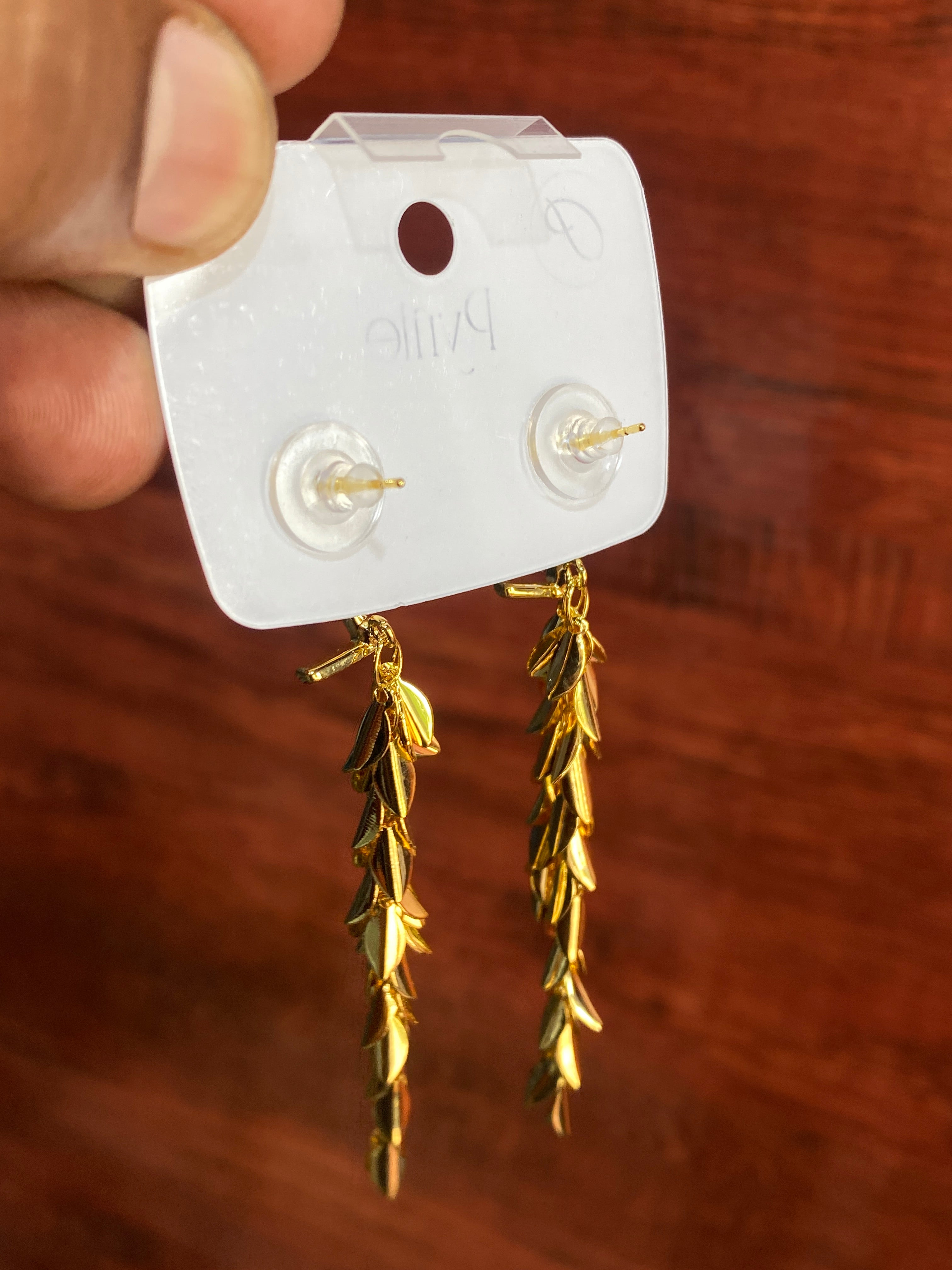 Luxury Gold-Tone Tassel Drop Earrings for Women | Statement Party Earrings