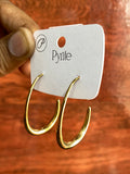 Minimalist Gold Hoop Earrings for Women | Premium Chunky Oval Hoop Earrings