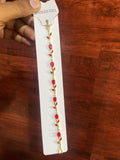 Viral Red Tulip Bracelet for Women | Gold-Plated Stainless Steel Floral Bracelet | Waterproof & Tarnish Resistant