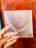 Elegant Teardrop Necklace with matching earrings